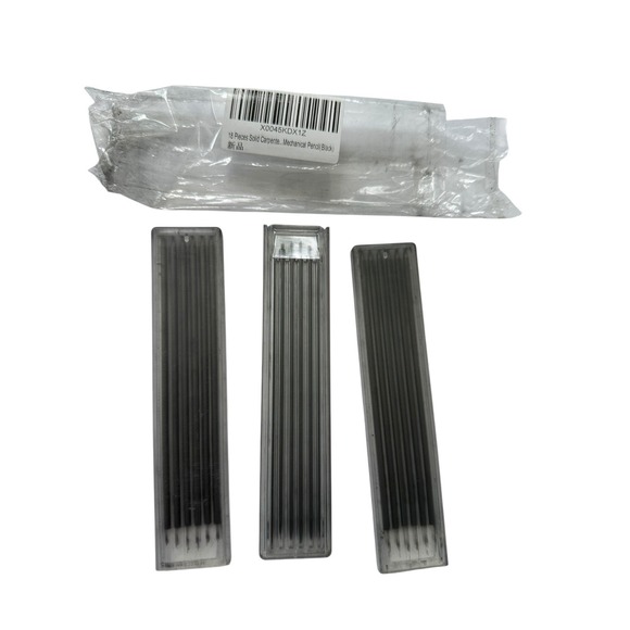 Other - 18pc Carpenter Pencil Lead Refills Thick Black Graphite Woodworking Marking